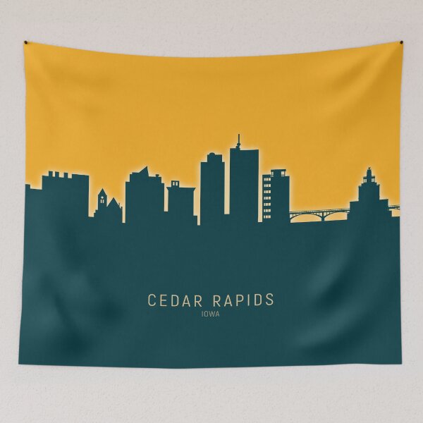 Item preview, Cedar Rapids Iowa Skyline designed and sold by ArtPrints.