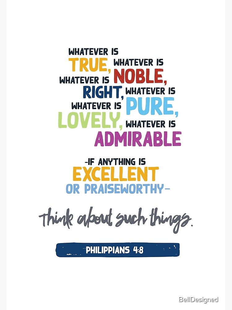 Philippians 4:8 | Poster