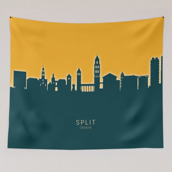 Item preview, Split Croatia Skyline designed and sold by ArtPrints.