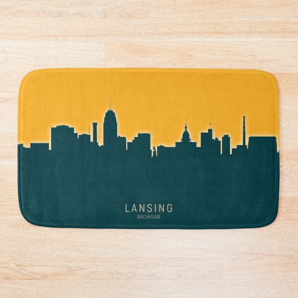 Item preview, Lansing Michigan Skyline designed and sold by ArtPrints.