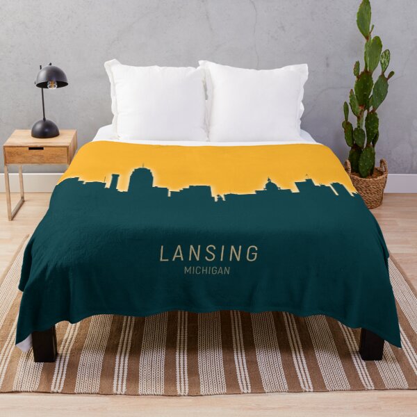 Item preview, Lansing Michigan Skyline designed and sold by ArtPrints.