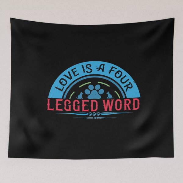 Item preview, Dog lover gift | Love is a four legged word designed and sold by teamph.