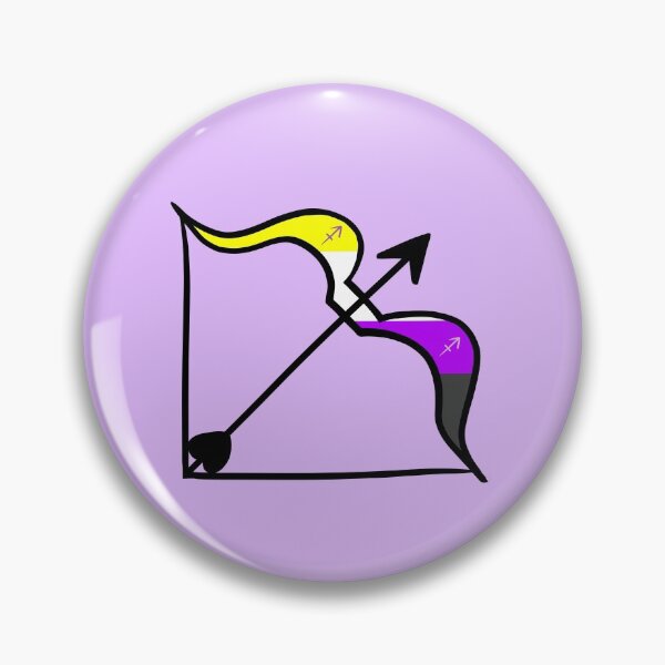 Item preview, Sagittarius Non-Binary Pride designed and sold by TomeOfCartoons.