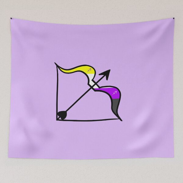 Aperçu de l'œuvre Sagittarius Non-Binary Pride créée et vendue par TomeOfCartoons.