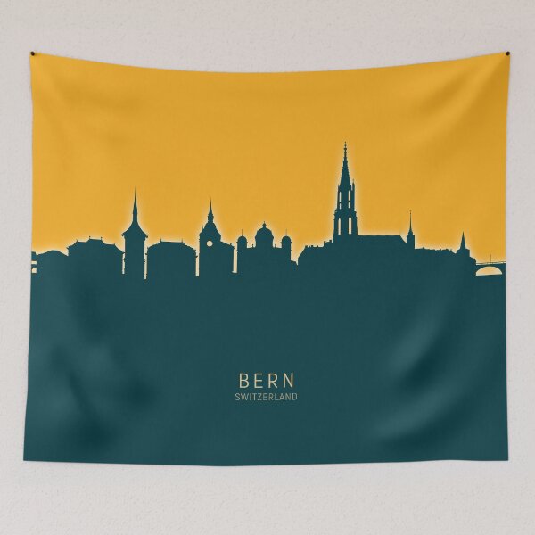 Artikelvorschau, Bern Switzerland Skyline entworfen und verkauft von ArtPrints.
