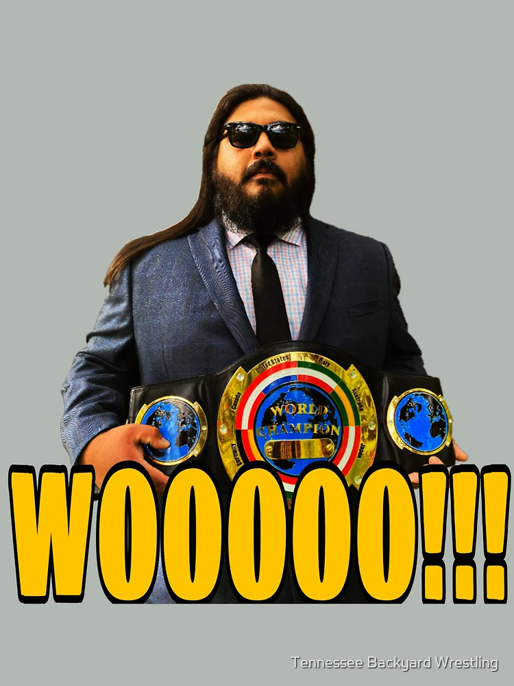 Thumbnail 4 of 4, Boxy T-Shirt, Gage Flair “WOOOOO!!! Merchandise designed and sold by Tennessee Backyard Wrestling.