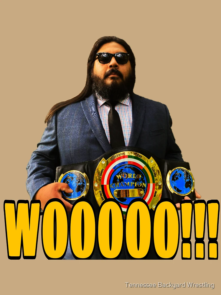 Thumbnail 6 of 6, Premium Oversized Hoodie, Gage Flair “WOOOOO!!! Merchandise designed and sold by Tennessee Backyard Wrestling.