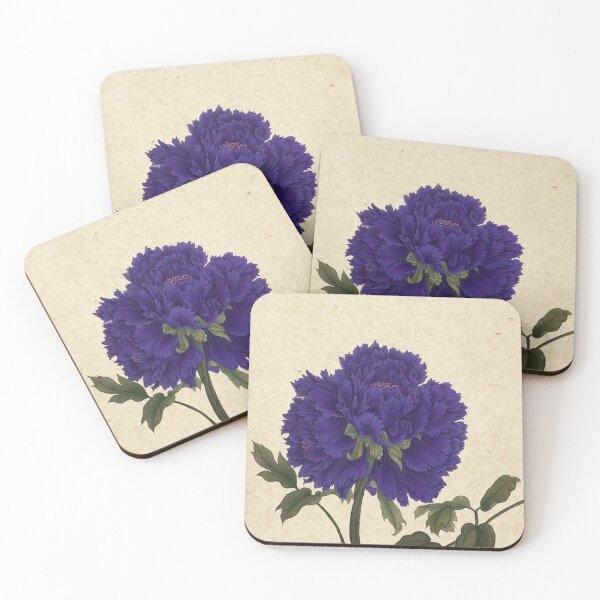 Item preview, Peony flowers C-type : Minhwa-Korea traditional art designed and sold by minsillust.