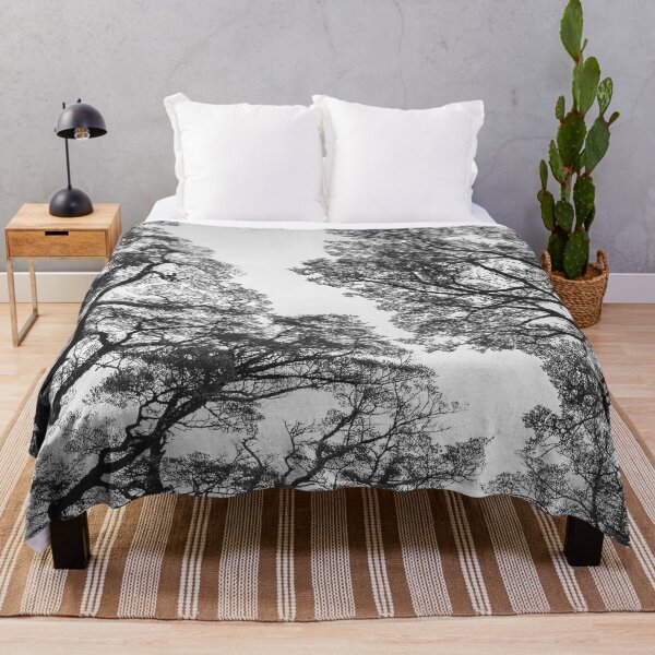 Item preview, Forest Trees Black White Monochrome designed and sold by ind3finite.