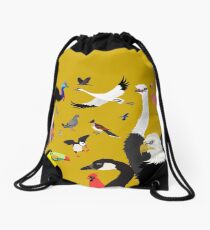 I Am Thankful For Birds Drawstring Bag