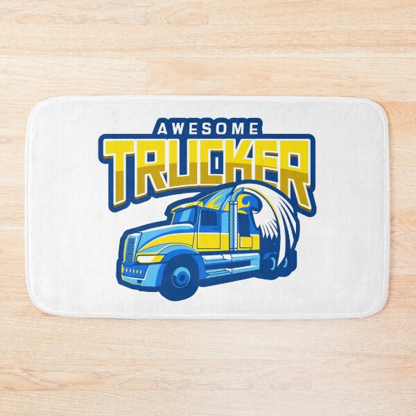 Item preview, Awesome Trucker truck driver blue trucking design designed and sold by luvvvvvit.