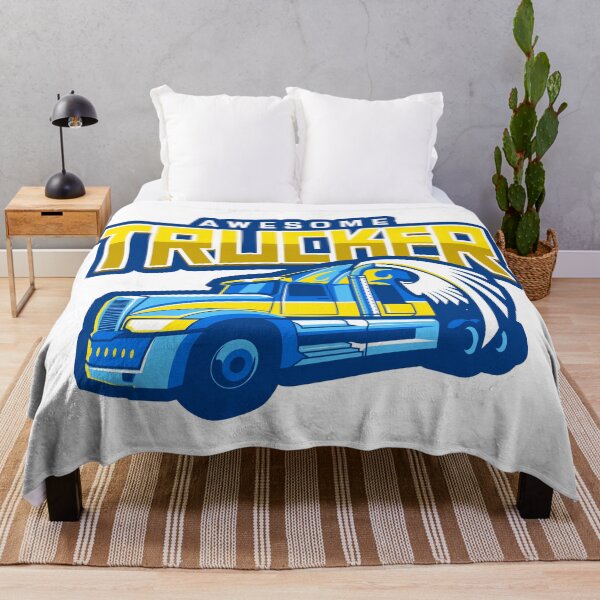 Item preview, Awesome Trucker truck driver blue trucking design designed and sold by luvvvvvit.
