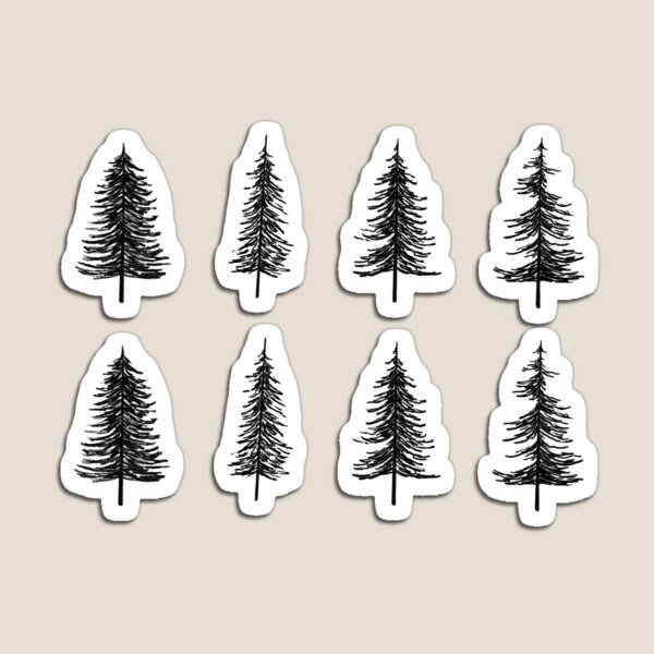 Pine Tree Sticker Pack Magnet