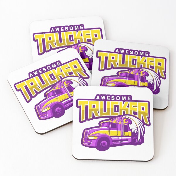 Item preview, Awesome Trucker truck driver Pink trucking design designed and sold by luvvvvvit.