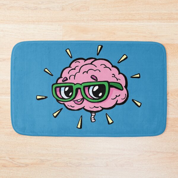 Item preview, rose cute smart brain with glasses designed and sold by duxpavlic.