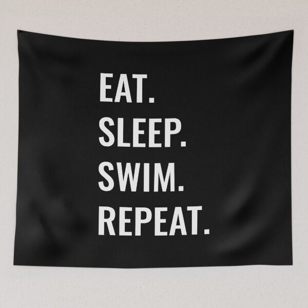 Item preview, Eat Sleep Swim Repeat designed and sold by manishfzr1995.