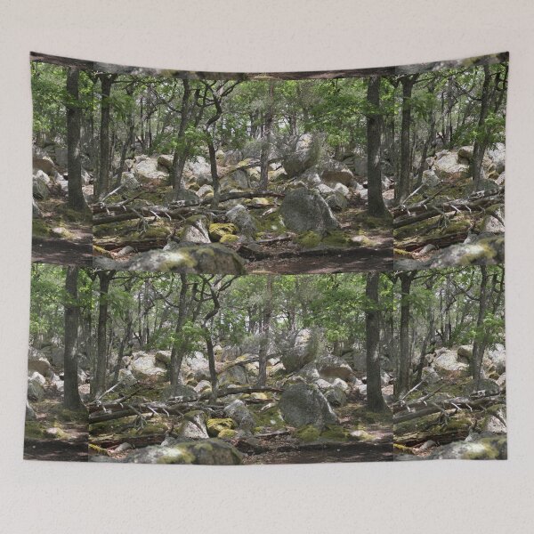 Item preview, Mystical forest rocks boulders roots designed and sold by EstelleRossetti.