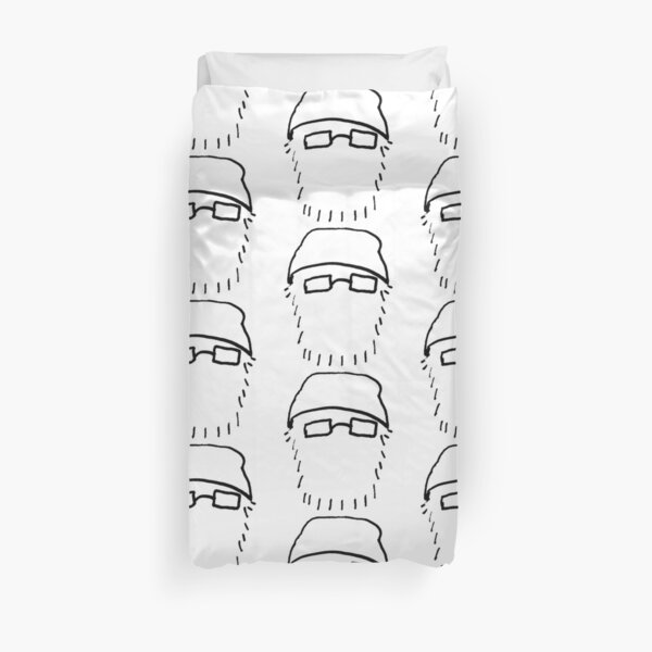 Schwartz White - Head Duvet Cover