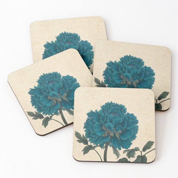 Item preview, Peony flowers D-type : Minhwa-Korea traditional art designed and sold by minsillust.