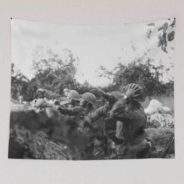 Item preview, American Soldiers Hurling a Shower of Hand Grenades designed and sold by Ouijawedge.