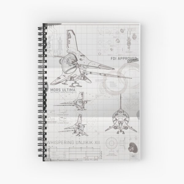 No Man's Sky Exotic Ship Blueprint Spiral Notebook