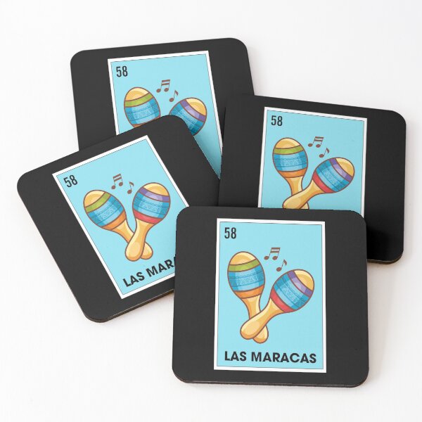 Item preview, Las Maracas The Maracas's Loteria Mexican Bingo Card designed and sold by OliveiraCV376ZY.