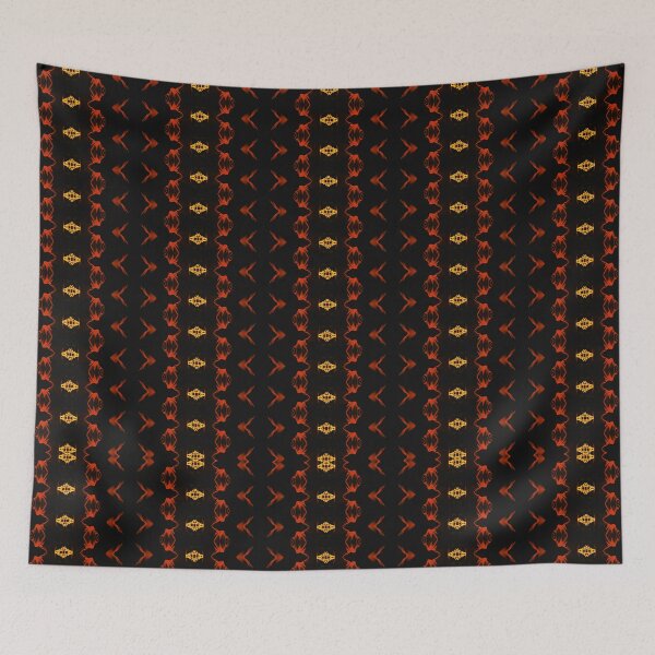 Item preview, Black, Gold and Red Tessellation. Geometrical. Repeating. Pattern  designed and sold by shirtdan.