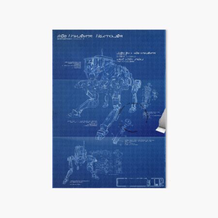 No Man's Sky Sentinel Blueprint - Version 2 Art Board Print