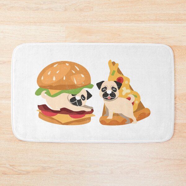 Item preview, Cartoon Puglie Pug Food Gift Design for Pug Fans graphic designed and sold by Lisbob.