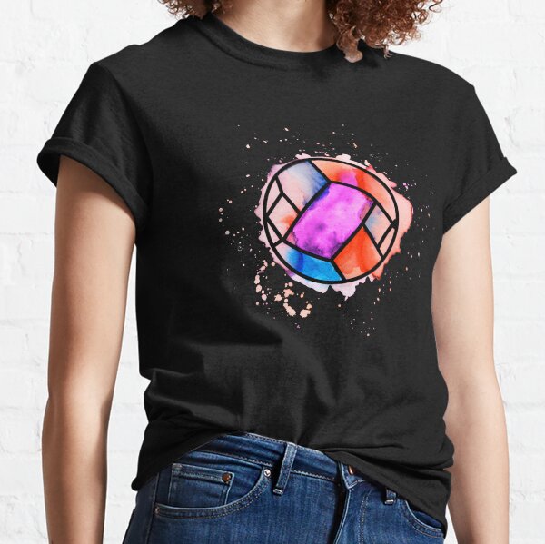 watercolour football soccer sports ball art Classic T-Shirt
