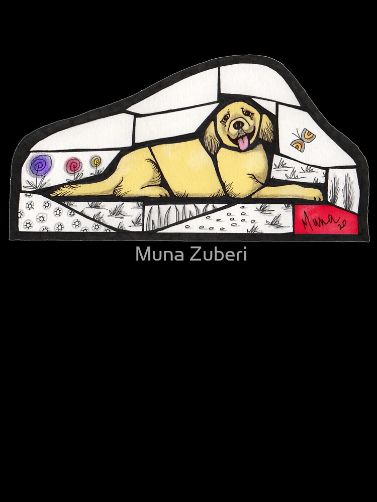 Thumbnail 7 of 7, Oversized T-Shirt, Golden Retriever mosaic style illustration designed and sold by MunaZuberi.