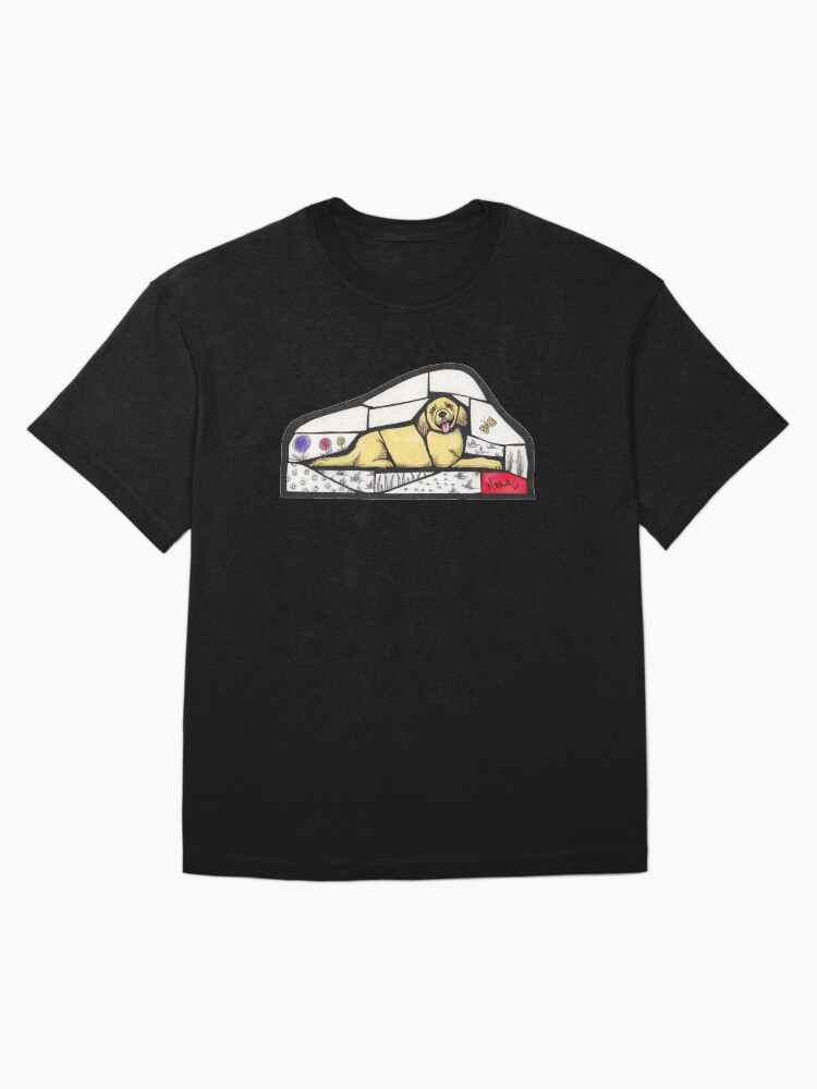 Thumbnail 3 of 7, Oversized T-Shirt, Golden Retriever mosaic style illustration designed and sold by MunaZuberi.