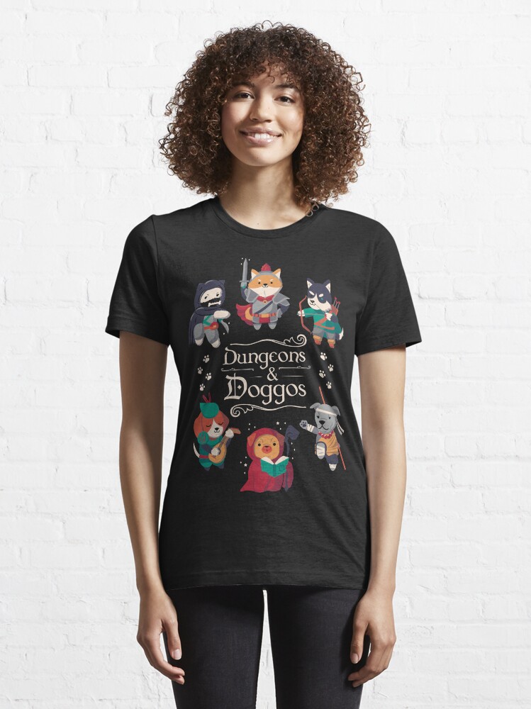 Alternate view of Dungeons and Doggos Essential T-Shirt