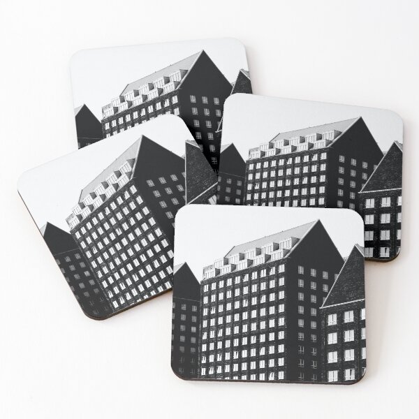 Item preview, Oldschool grayscale photo of concrete building designed and sold by kwizel.