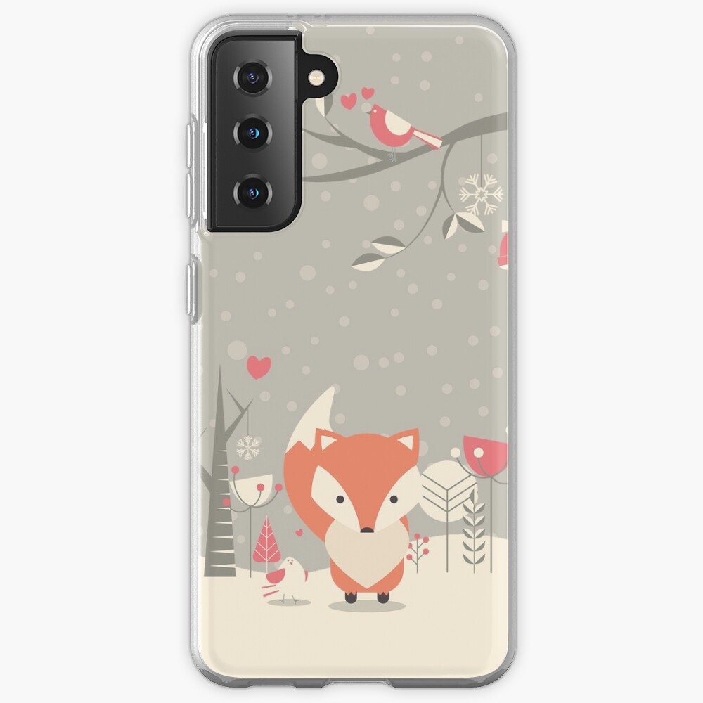 Christmas baby fox 03 Samsung Galaxy Phone Case