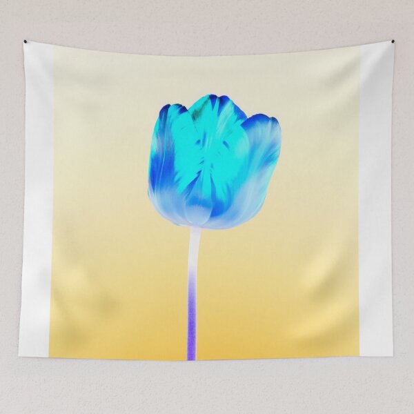 Item preview, Negative single beautiful variegated blue tulip designed and sold by Phillip Thornton.