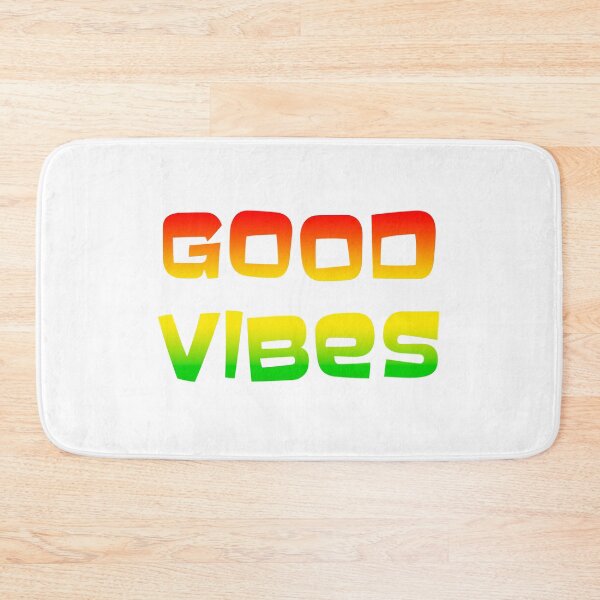 Item preview, Good vibes reggae rasta colours on white designed and sold by Stageystuff.