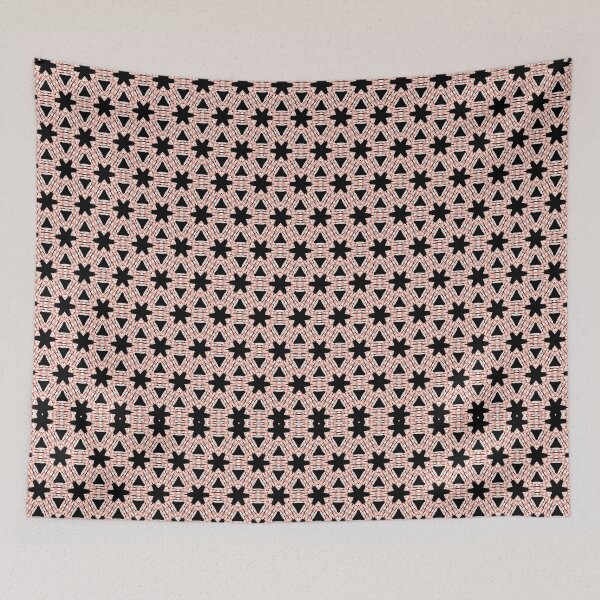 Item preview, Red, White Black Galaxy Tessellation. Geometrical. Repeating. Pattern  designed and sold by shirtdan.