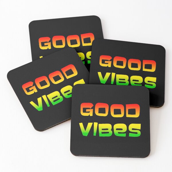 Item preview, Good vibes reggae rasta colours designed and sold by Stageystuff.