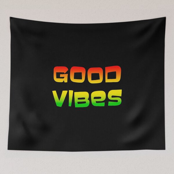 Item preview, Good vibes reggae rasta colours designed and sold by Stageystuff.