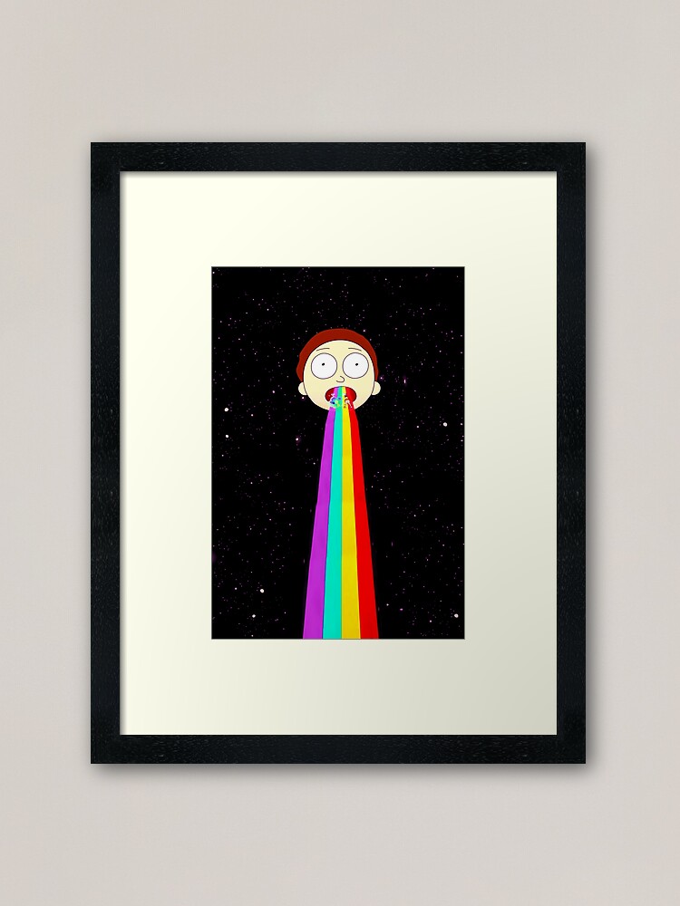 Alternate view of Moonman Morty Framed Art Print