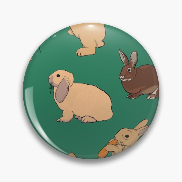Item preview, Bunnies on green designed and sold by Samantha Jones.