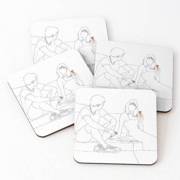 Item preview, Normal People - Connell and Marianne - Sally Rooney - Line Drawing designed and sold by Sinead Ashcroft.