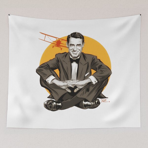 Item preview, Cary Grant - An illustration by Paul Cemmick designed and sold by TIGERDAVER.