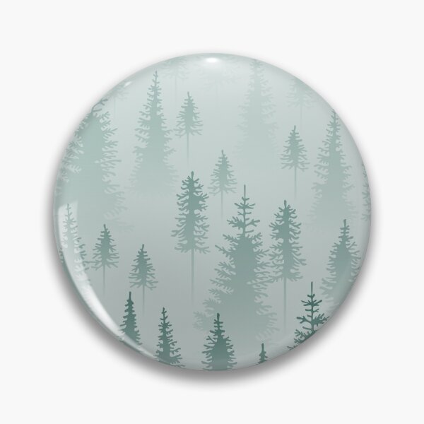 Item preview, Foggy coniferous forest. Grey and green firs in the haze. designed and sold by NLobes.