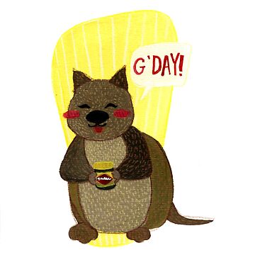 Artwork thumbnail, G'day Quokka by ddanyen