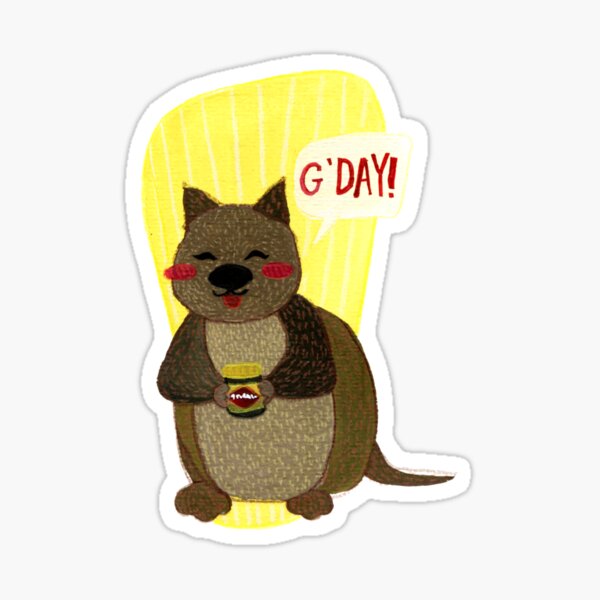 G'day Quokka Sticker