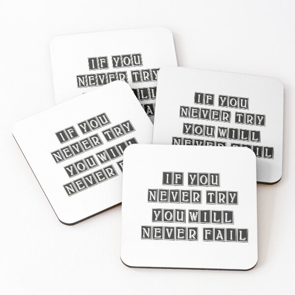 Item preview, If you never try you'll never fail: Funny gifts For Mom and Dad designed and sold by SalaheddineB.