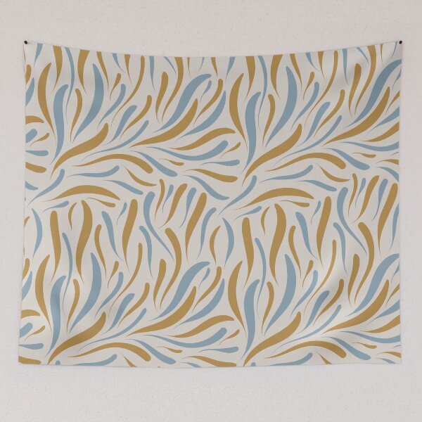 Item preview, Organic shapes blue designed and sold by Aralma.