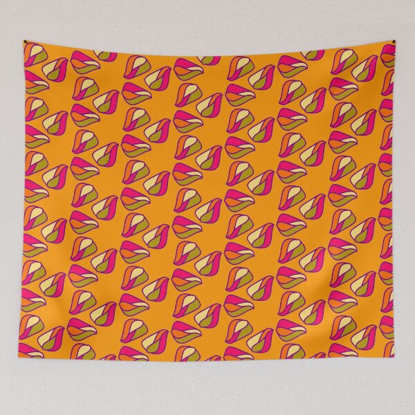 Item preview, 70s abstract flowy pattern designed and sold by junepillows.
